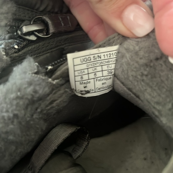 UGG Lakesider Puff zip up boots green size 8 - Picture 3 of 5